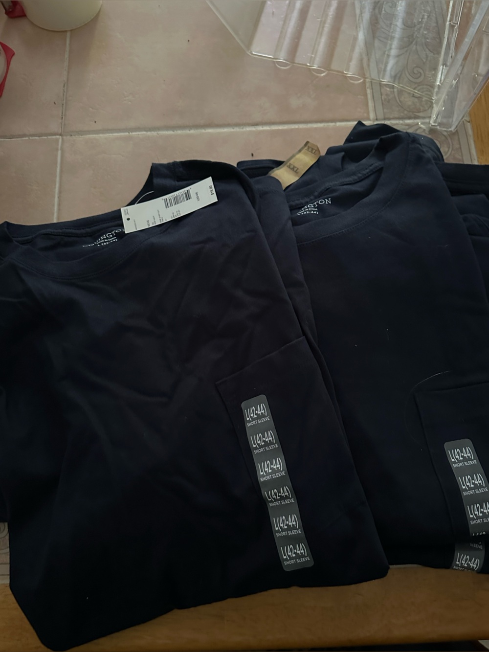 7 Men's Crew Neck Pocket T-Shirt - Blue NWT